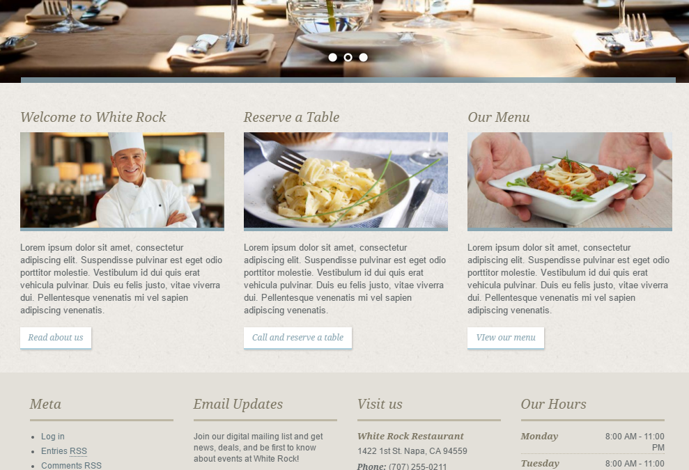 Propuestas de Diseño Web Restaurantes